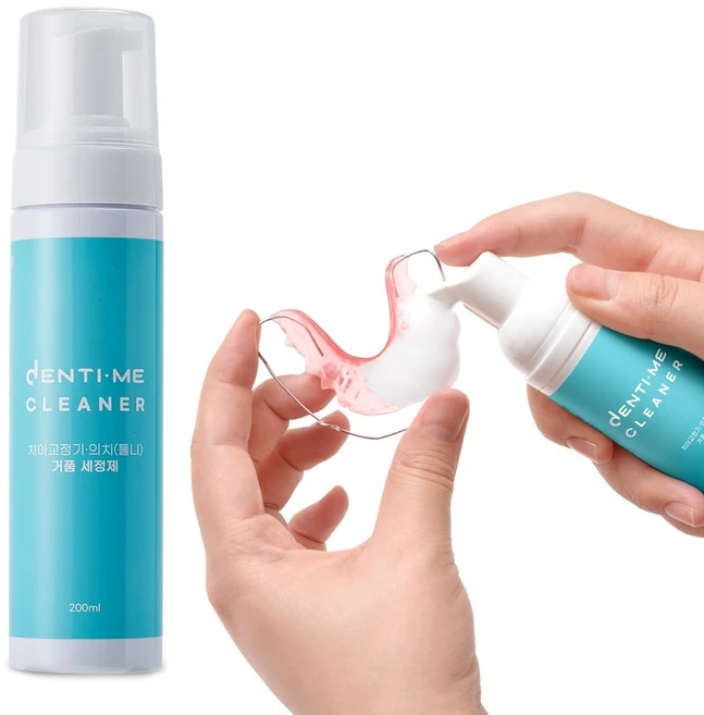 교정 유지장치 틀니 세척 덴티미 클리너, 1개, 200ml - 쿠팡