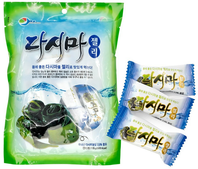 완도산 다시마 젤리, 1개, 170g