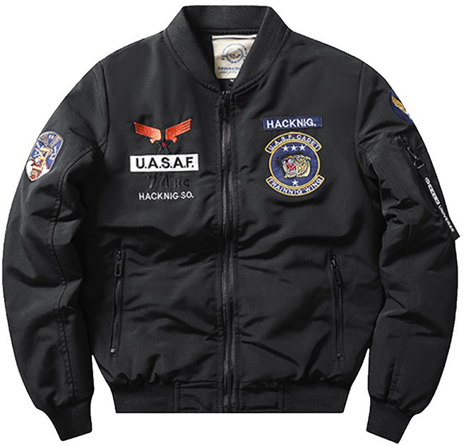 엘마운틴 남자 와펜 패치 패딩 항공점퍼 봄 가을 겨울 방한 방수 웰론 블루종 자켓 누빔 잠바