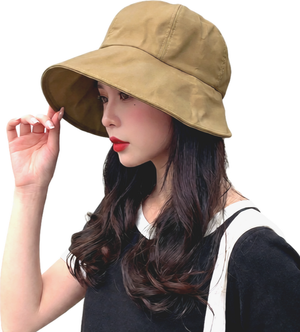 파이알 와이드챙 벨크로 버킷햇 모자 썬캡 찍찍이