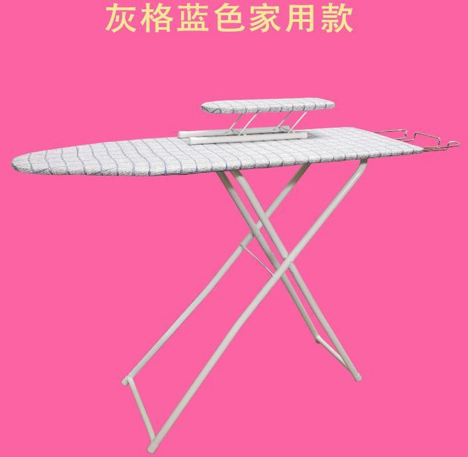 熨衣板 家用可摺疊 簡雅白色家庭款, 灰格藍色家用款