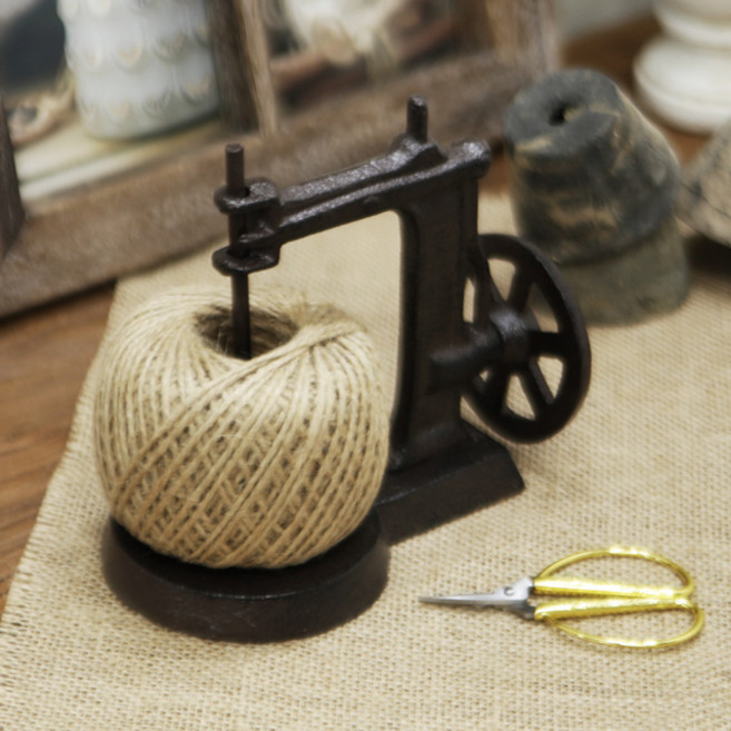 내일의공간 주석 뜨개실 걸이 황마실 세트 제봉틀, 1개, 단일