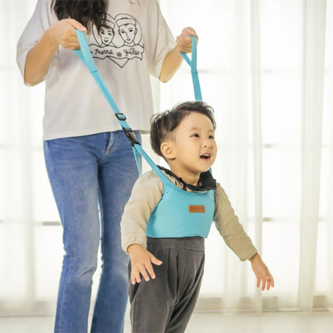 Baby lab 베이비랩 길잡이벨트 걸음마보조기, 블루 - 쿠팡