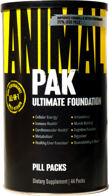 Universal 유니버셜 애니멀팩 44팩 animal pak, 1개, 44회분