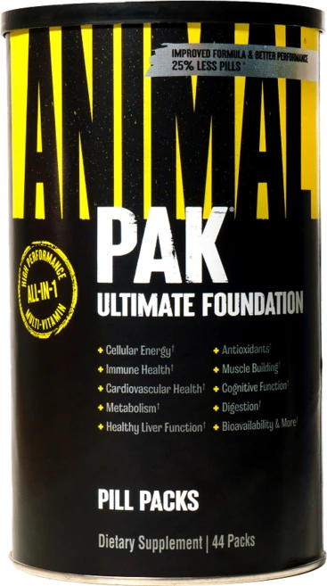Universal 유니버셜 애니멀팩 44팩 animal pak, 1개, 44회분 - 쿠팡