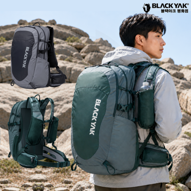블랙야크 등산배낭 30L 트레킹 하이킹 백팩 경량 레인커버포함 공용 모델로AIR30, D/GRAY(DY), FREE