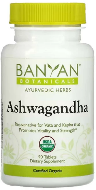Banyan Botanicals Ashwagandha 반야 보타니칼 아슈와간다 뿌리 추출물 90정, 1개 - 쿠팡