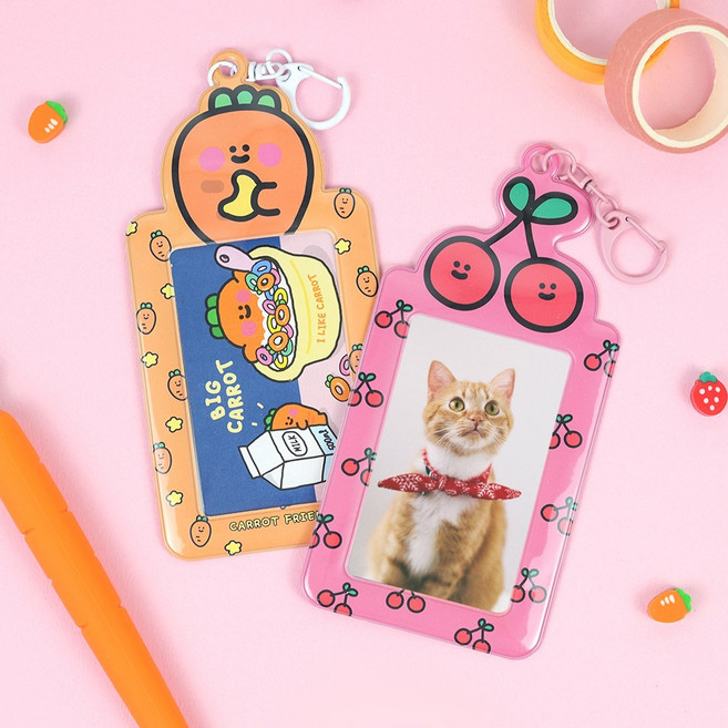 Pinkfoot 당근친구들 포토카드 홀더, 1매, 당그니 포토카드 홀더 1종 1개