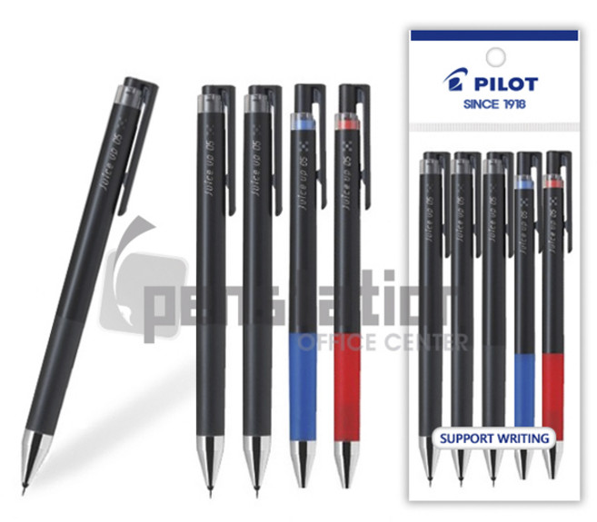 파이롯트 쥬스업 볼펜 0.5mm 흑/청/적 세트, 1개, 0.5mm 흑색3개+청색1개+적색1개 세트