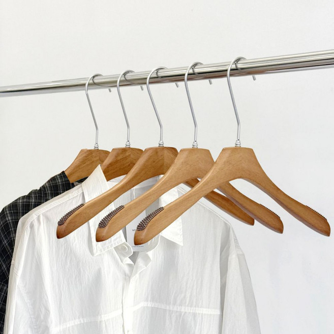 올지 헤리티지 원목 옷걸이, 10개, 원목 남성 2.0 기본형
