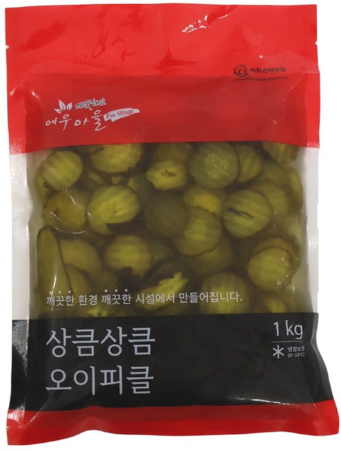여우마을 국내제조 상큼상큼 오이피클, 4개, 1kg