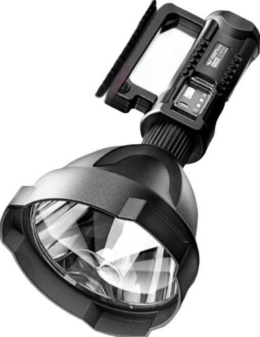 四核P90 LED探照燈手電筒, 1個, 【強光爆亮，贈三腳架】四核 P90手電筒, Black