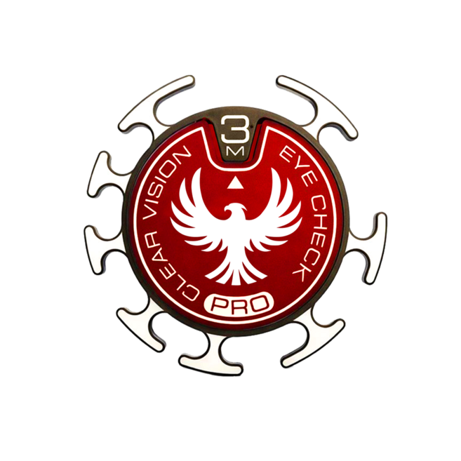 아이체크 비전 더 잘보이는 거리측정 스피너 볼마커 + 클립 골프 선물세트, 1세트, 레드이글