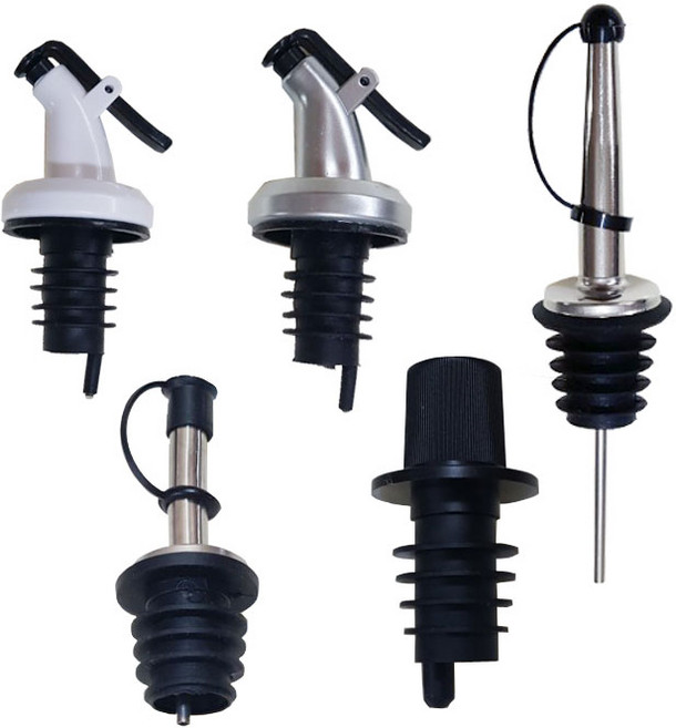 HHmall 다용도 오일마개 시럽 양념 유리병 꿀병 소스병 푸어러 뚜껑 덮개 마개 화이트 실버 블랙 스텐마개, 1개, 스텐마개(고급)