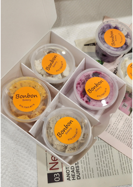 봉봉 수제 크림치즈 4구(랜덤) 가성비 세트, 80g, 4개