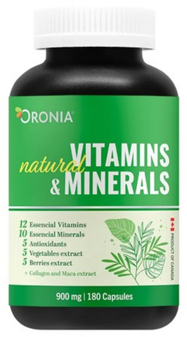 oronia 내츄럴 비타민 & 미네랄 180캡슐, 180정, 1개