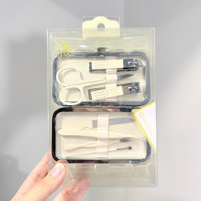 指甲剪7件套組 修甲工具組 甘皮刀 禮品 交換禮物, 1個, 炫彩芳齡▶指甲剪7件組