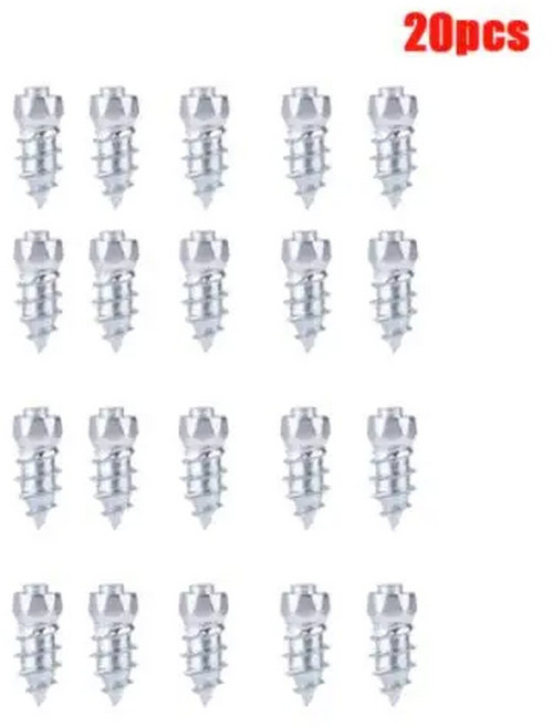 자동차 타이어 스터드 미끄럼 방지 나사 못 오토바이 자전거 트럭 오프로드 타이어 얼음 스파이크 눈 밑창 클리트 10 개 20 30, 4x9mm 20pcs