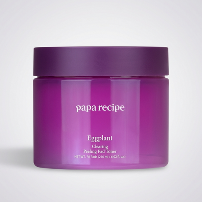 파파레서피 가지 클리어링 수분 각질 필링 패드 토너 70매, 1개
