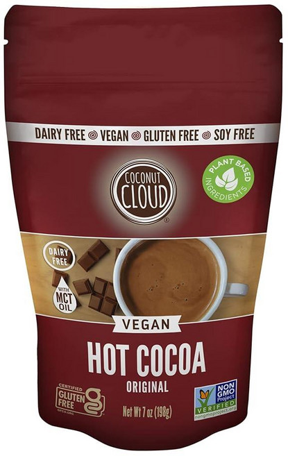 Coconut Cloud: 유제품 프리 인스턴트 핫 코코아 믹스 | 비건 내추럴 맛있는 크리미 초콜릿 (프리미엄 코코넛 밀크 파우더로 콜로라도산) 오리지널 198.4g(, Coconut Cloud: 유제품 프리 인스턴트 핫 코
