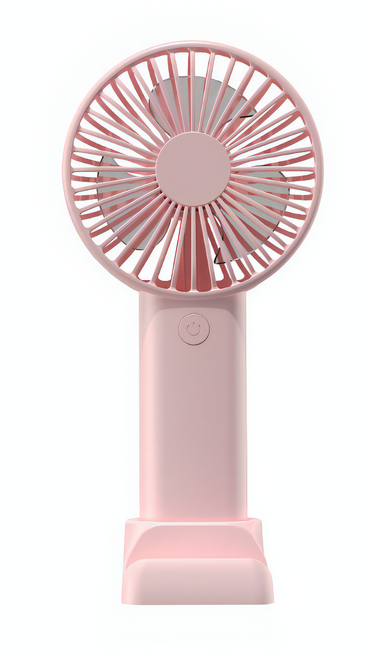 다이아주니 1+1특가 미니 휴대용 핸디형 탁상용 손선풍기, 베이비 핑크 1개