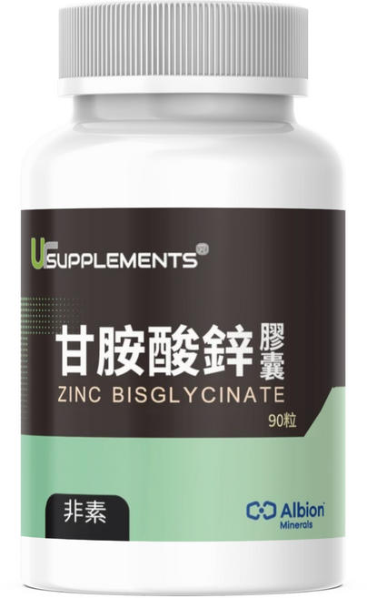 UrSUPPLEMENTS 甘胺酸鋅膠囊, 33g, 1個