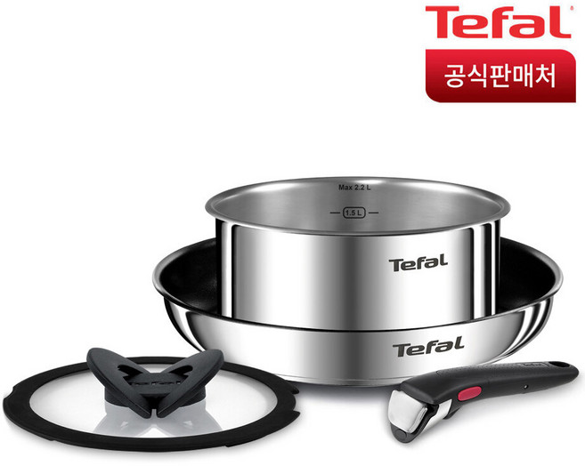 테팔 매직핸즈 인덕션 티타늄2X 뉴 이모션 트라이미 4P 세트, 1세트