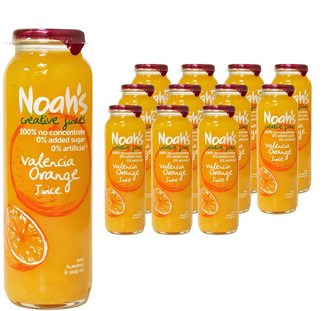 노아주스 발렌시아 오렌지 주스, 260ml, 12개