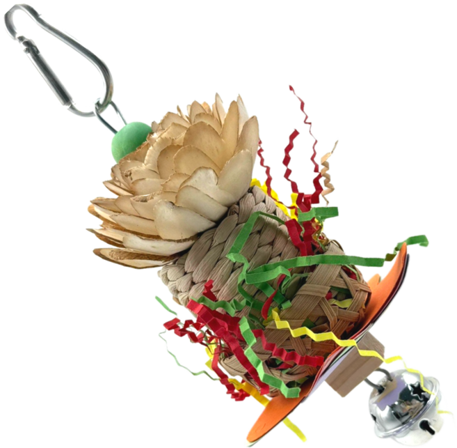 LETOJ 앵무새 씹는 장난감, 1개, 꽃바구니종