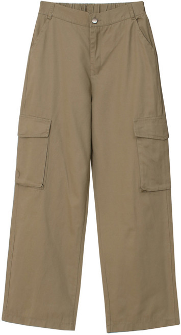 소유진 여성용 카고일자와이드뒷밴딩팬츠