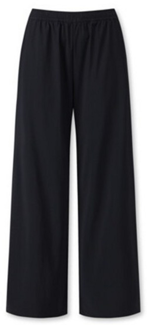 탑텐 밸런스 여성 사계절 캐주얼 캐주얼겸용 와이드바지 와이드팬츠 통넓은바지 밴딩바지 트레이닝복겸용 스판 롱기장 수퍼 스트레치 와이드 팬츠 MBG5PT2259(블랙)