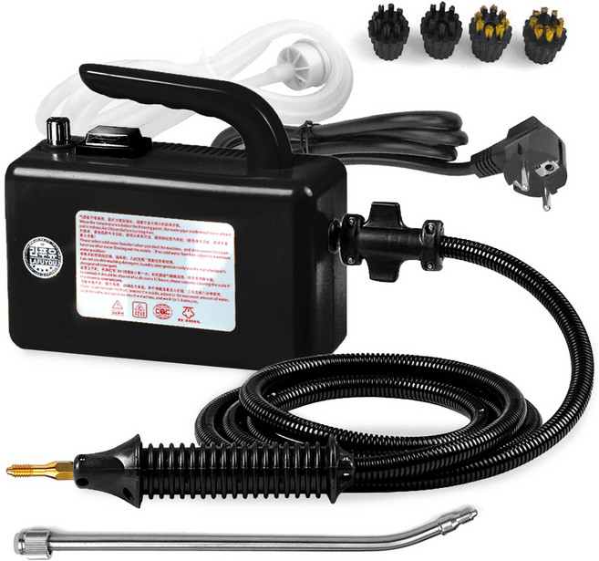 MS INTERNATIONAL 핸드 스팀 청소기 핸디 고압 스팀기 세척기 분사 살균기 블랙연속분사기(수납함), 블랙연속분사기, 블랙