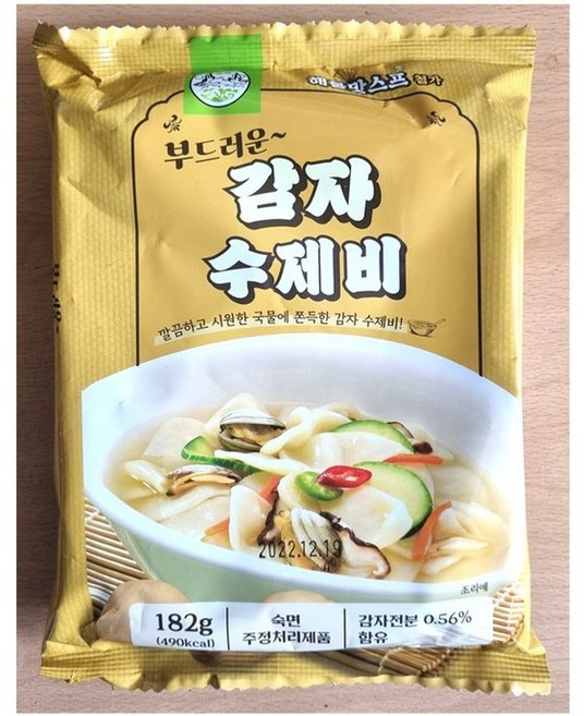 송학 부드러운 감자수제비 182g, 10개