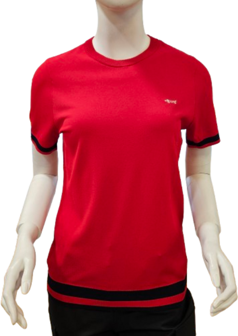 루이까스텔 여성 봄여름 기본 라운드 니트 반팔티셔츠 뉴코아인천점