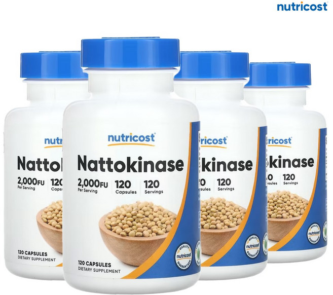 나토키나제 2000FU 100mg 120캡슐 4병, 120정, 4개