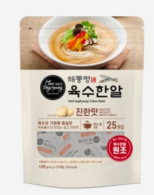 해통령 육수한알 진한맛, 100g, 1개