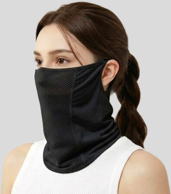 남자 여성 골프 자외선 차단 마스크 1+1 여름 햇빛 아이스 쿨 멀티, 1+1 (블랙+블랙), 2개