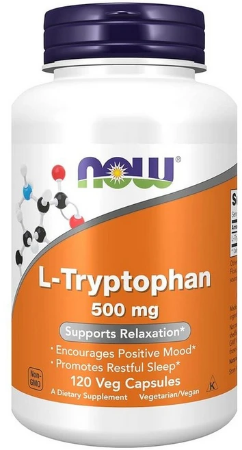 나우푸드 L-트립토판 500mg 캡슐 120정, 120 Count (Pack of 1) - 쿠팡