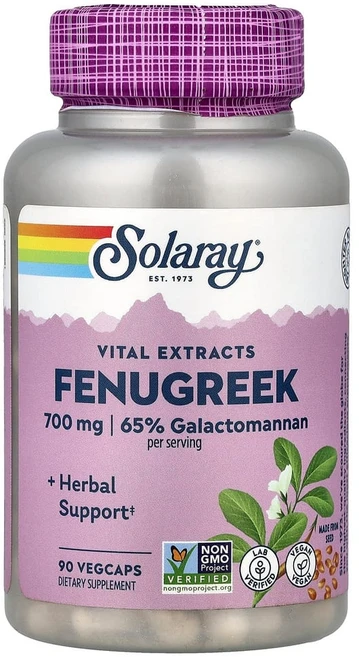 솔라레이 필수 추출물 호로파 700mg 베지 캡슐 90정(캡슐 1정당 350mg), 90정, 1개 - 쿠팡