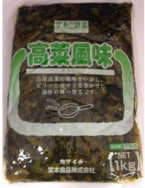 가쿠이치 타카나 1kg 일본 츠케모노 밑 반찬 채소 절임, 1개