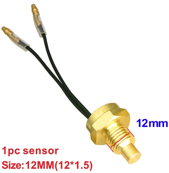 1/8 NPT 3/8NPT 수온 센서 자동차 미터 오일 온도 트럭 보트용 10mm 12V 24V, 색상: 1. 10MM, 1개