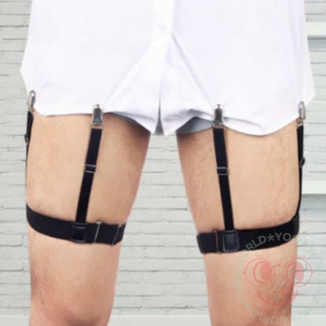 요비월드 와이셔츠 고정 벨트 셔츠빠짐방지 셔츠벨트 남성가터벨트