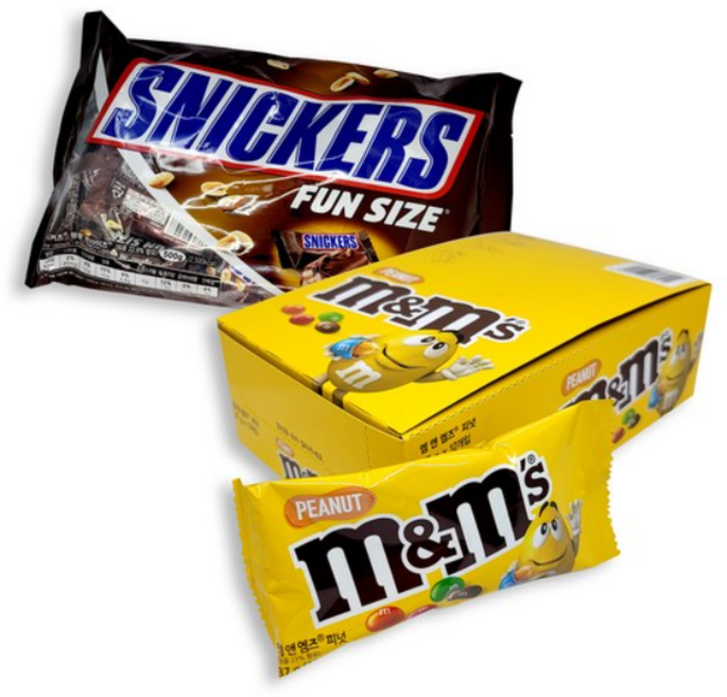 엠앤엠즈 피넛 픽앤믹스 37g*12개 +스니커즈 펀사이즈 500g, 1세트, 37g