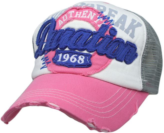 보씨엘 여름 물놀이 망사 스타일 1968 워싱 면 코튼 빈티지 패션 볼캡 메쉬캡 야구모자 KR1185