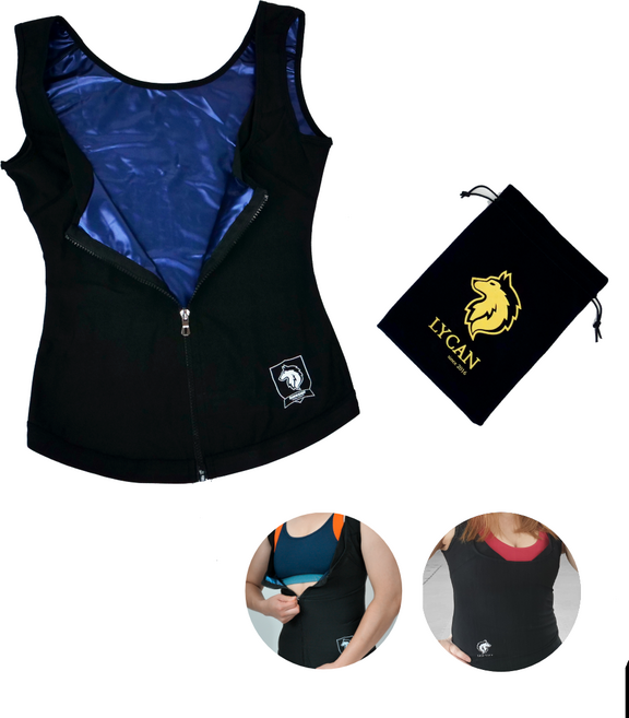 링사이드코리아 여성 땀복 나시 / 홈트 복싱용 뱃살 보정 운동복 민소매