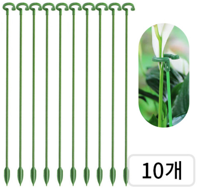 오링 식물 지지대 58cm, 10개