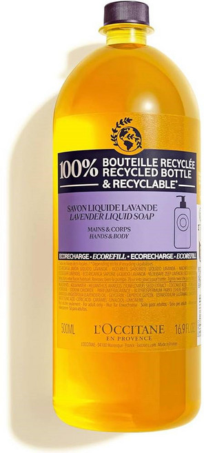 록시땅 라벤더 리퀴드솝 핸드워시 바디워시 리필, 1개, 500ml