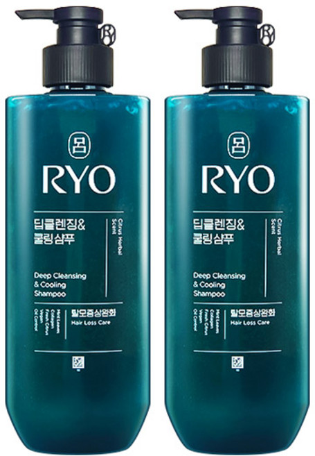 려 청아 딥클렌징 앤 쿨링 샴푸 592ml 2개팩, 2개