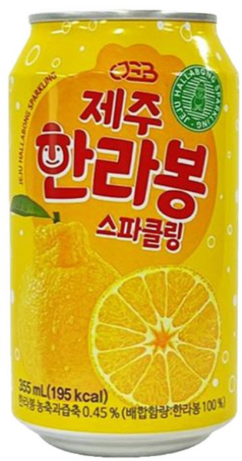 천지개벽 제주한라봉스파클링, 355ml, 12개