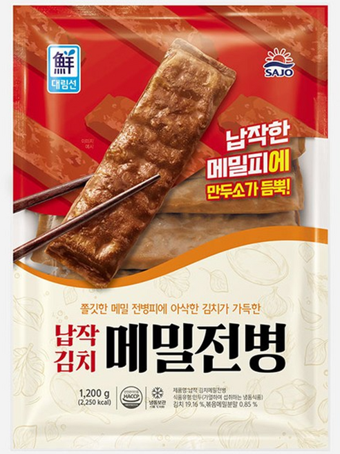김치메밀전병 1200G/대림, 단일속성, 4개, 1.2kg